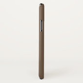 Taupe und Streifen mit weißem Süßigkeiten Case-Mate iPhone Hülle (Hinten/Rechts)