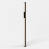 Taupe und Streifen mit weißem Süßigkeiten Case-Mate iPhone Hülle (Hinten/Rechts)