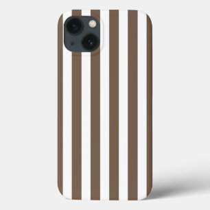 Taupe und weiße Süßigkeiten Streifen Case-Mate iPh iPhone Hülle