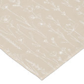 Taupe Wildflower Baby Shower Table Runner Kurzer Tischläufer (Ecke)