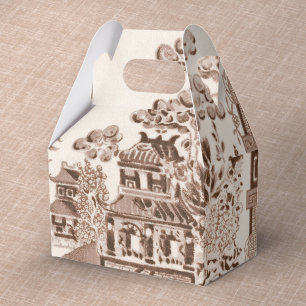 Taupe Willow Favor Box Geschenkschachtel