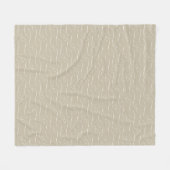 Taupe Wirbel Fleecedecke (Vorderseite (Horizontal))