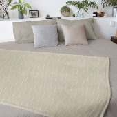 Taupe Wirbel Fleecedecke