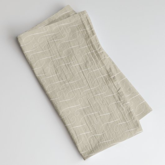 Taupe Wirbel Geschirrtuch