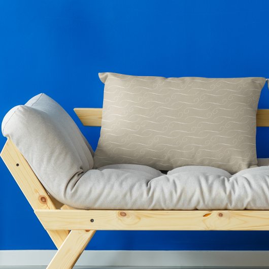 Taupe Wirbel Kissenbezug