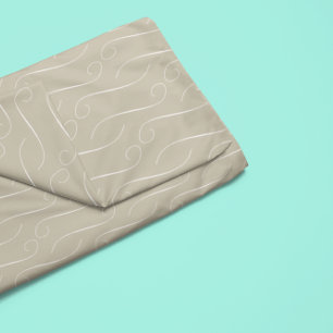 Taupe Wirbel Tischdecke
