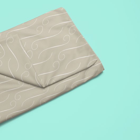 Taupe Wirbel Tischdecke
