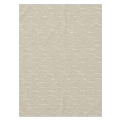 Taupe Wirbel Tischdecke (Vorderseite)