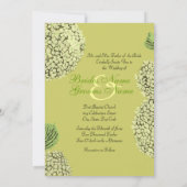 Taupehydrangea-Einladung Einladung (Rückseite)