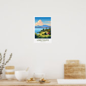 Taupo New Zealand Travel Print Poster (Küche)