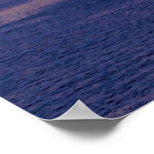 Taupo Sunset Poster (Ecke)