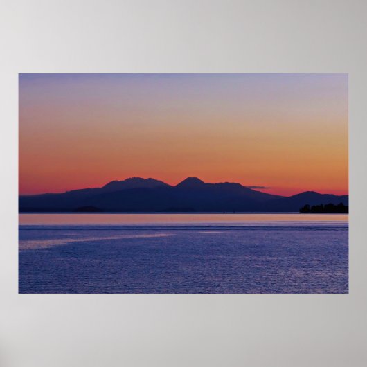 Taupo Sunset Poster (Vorne)