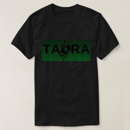 TAURA Serpent Edition - Dark Snake Graphic Design T-Shirt (Design vorne)