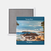 Tauranga Beach, Magnet (Vorderseite/Rückseite)