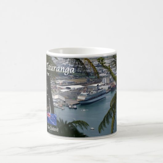 Tauranga - Hafen - Neuseeland - Panorama - Kaffeetasse (Mittel)