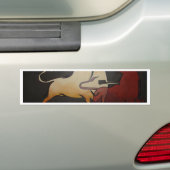 Taurean Bulls Abstrakte Kunst Autoaufkleber (Auf Auto)