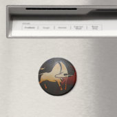Taurean Bulls Abstrakte Kunst Magnet (In Situ (Geschirrspüler))