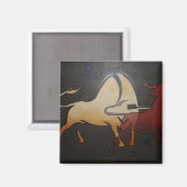 Taurean Bulls Abstrakte Kunst Magnet (Vorderseite/Rückseite)