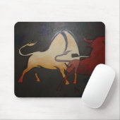Taurean Bulls Abstrakte Kunst Mousepad (Mit Mouse)