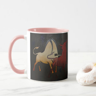 Taurean Bulls Abstrakte Kunst Tasse