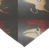 Taurean Bulls Abstrakte Kunst Tischdecke (Schrägansicht)