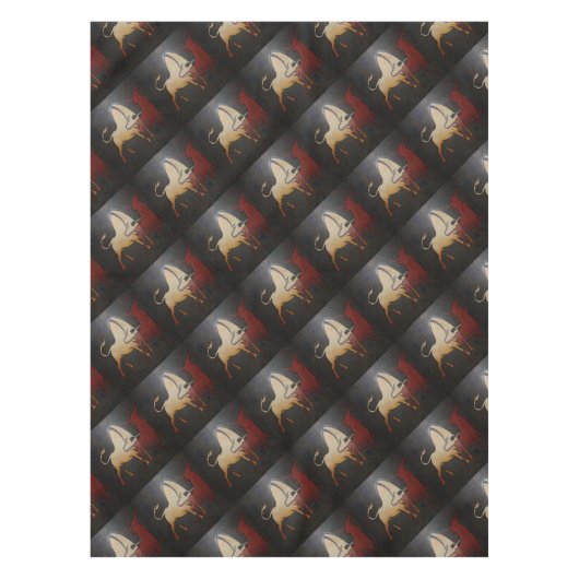 Taurean Bulls Abstrakte Kunst Tischdecke (Vorderseite)