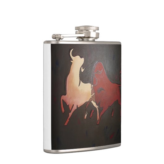 Taurean Bulls Art Flachmann (Rechts)