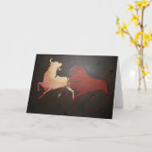 Taurean Bulls Art Karte (Gelbe Blume)