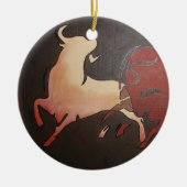 Taurean Bulls Art Keramik Ornament (Vorne)