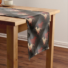 Taurean Bulls Art Kurzer Tischläufer