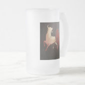 Taurean Bulls Art Mattglas Bierglas (VorderseiteRechts)