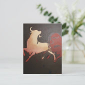 Taurean Bulls Art Postkarte (Stehend Vorderseite)