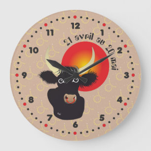 Taureau 21 avril au 20 mai Horloges Große Wanduhr