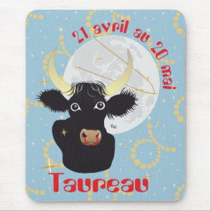 Taureau 21 avril au 20 mai Tapis de souris Mousepad