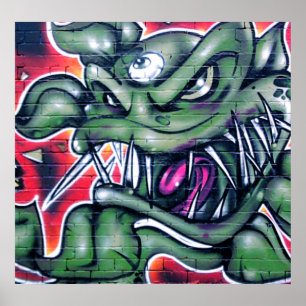 Taurian - Sprayfarbe Graffitikunst-Pflanze Poster
