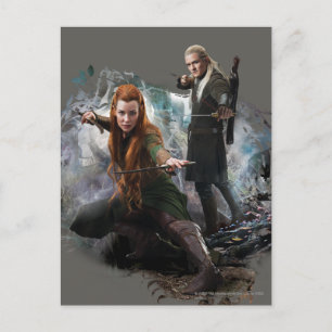 TAURIEL™ and LEGOLAS GREENLEAF™ Graphic Postkarte