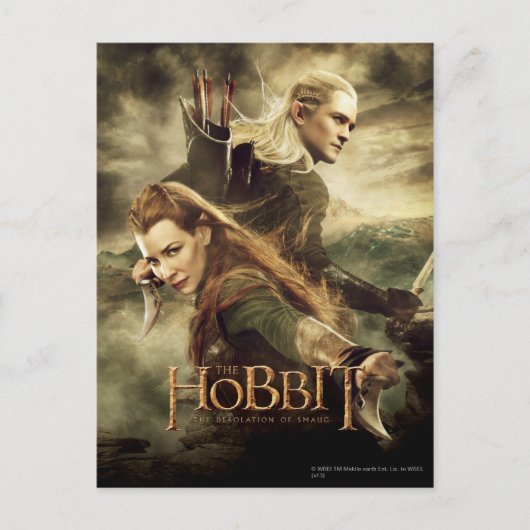 TAURIEL™ and LEGOLAS GREENLEAF™ Movie Poster 3 Postkarte (Vorderseite)