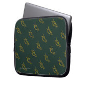 TAURIEL™ Blumensymbol Laptopschutzhülle (Vorderseite Links)
