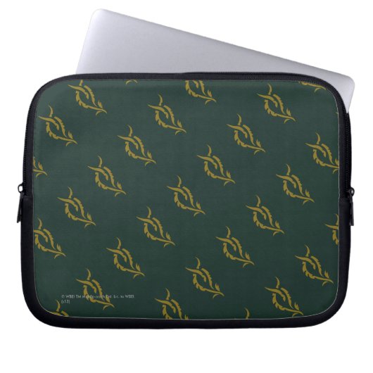 TAURIEL™ Blumensymbol Laptopschutzhülle (Vorderseite)