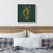 TAURIEL™ Blumensymbol Leinwanddruck (Insitu (Schlafzimmer))