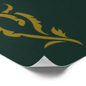 TAURIEL™ Blumensymbol Poster (Ecke)