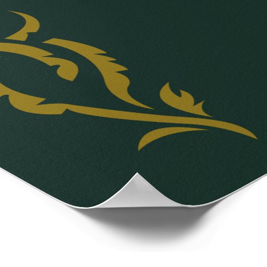 TAURIEL™ Blumensymbol Poster (Ecke)