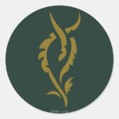TAURIEL™ Blumensymbol Runder Aufkleber (Vorderseite)