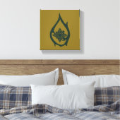TAURIEL™ Drop-Symbol Leinwanddruck (Insitu (Schlafzimmer))