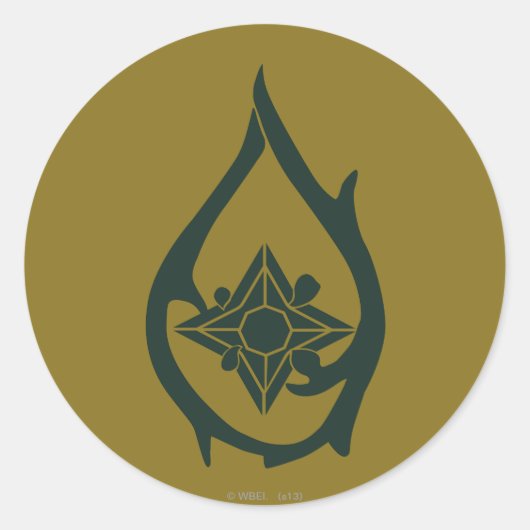 TAURIEL™ Drop-Symbol Runder Aufkleber (Vorderseite)