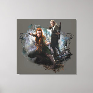 TAURIEL™ und LEGOLAS GREENLEAF™ Graphic Leinwanddruck