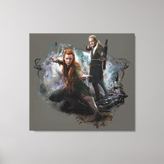 TAURIEL™ und LEGOLAS GREENLEAF™ Graphic Leinwanddruck (Vorderseite)