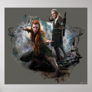 TAURIEL™ und LEGOLAS GREENLEAF™ Graphic Poster