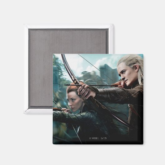 TAURIEL™ und LEGOLAS GREENLEAF™ Movie Poster Magnet (Vorderseite/Rückseite)