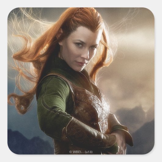 TAURIEL™ Zeichenposter 2 Quadratischer Aufkleber (Vorderseite)